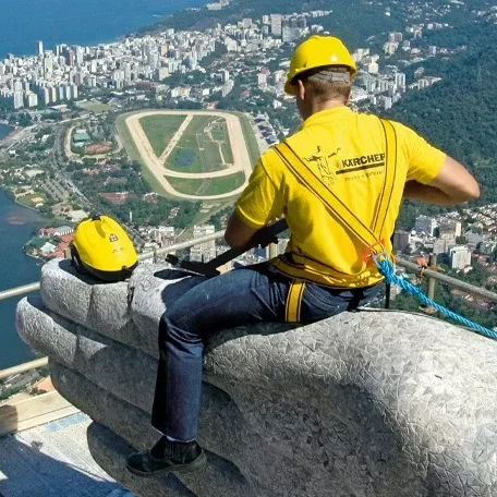 Kärcher no Cristo Redentor